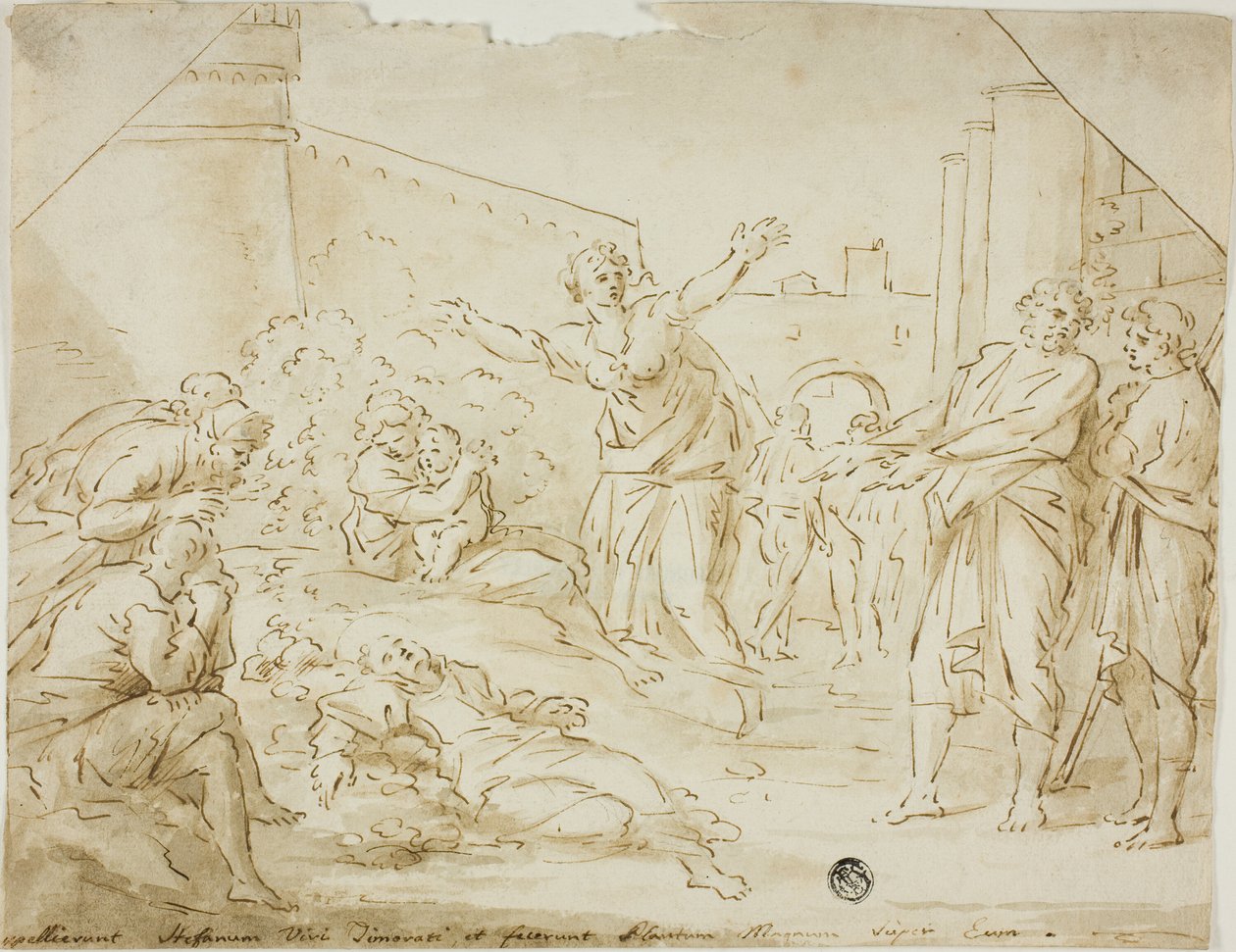 Sorg over Saint Stephens Lig af Annibale Carracci