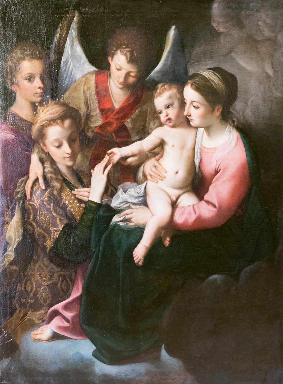 St Catherines mystiske bryllup af Annibale Carracci