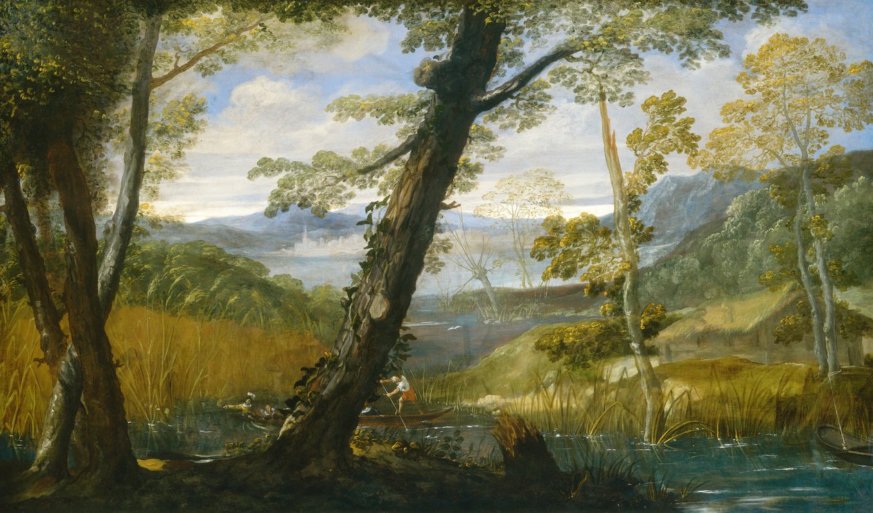 Flodlandskab af Annibale Carracci