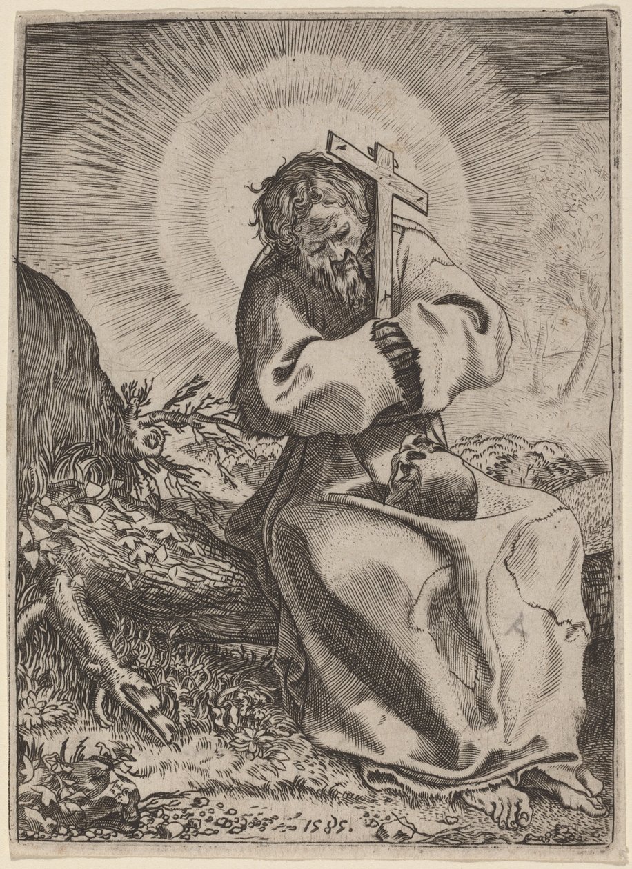 Sankt Frans af Assisi af Annibale Carracci