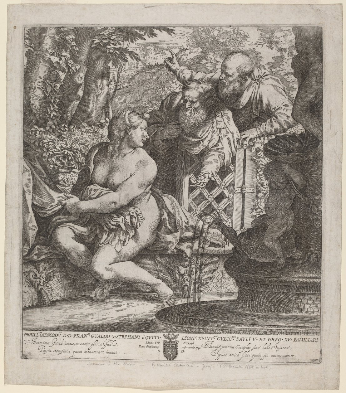 Susanna og de ældste af Annibale Carracci