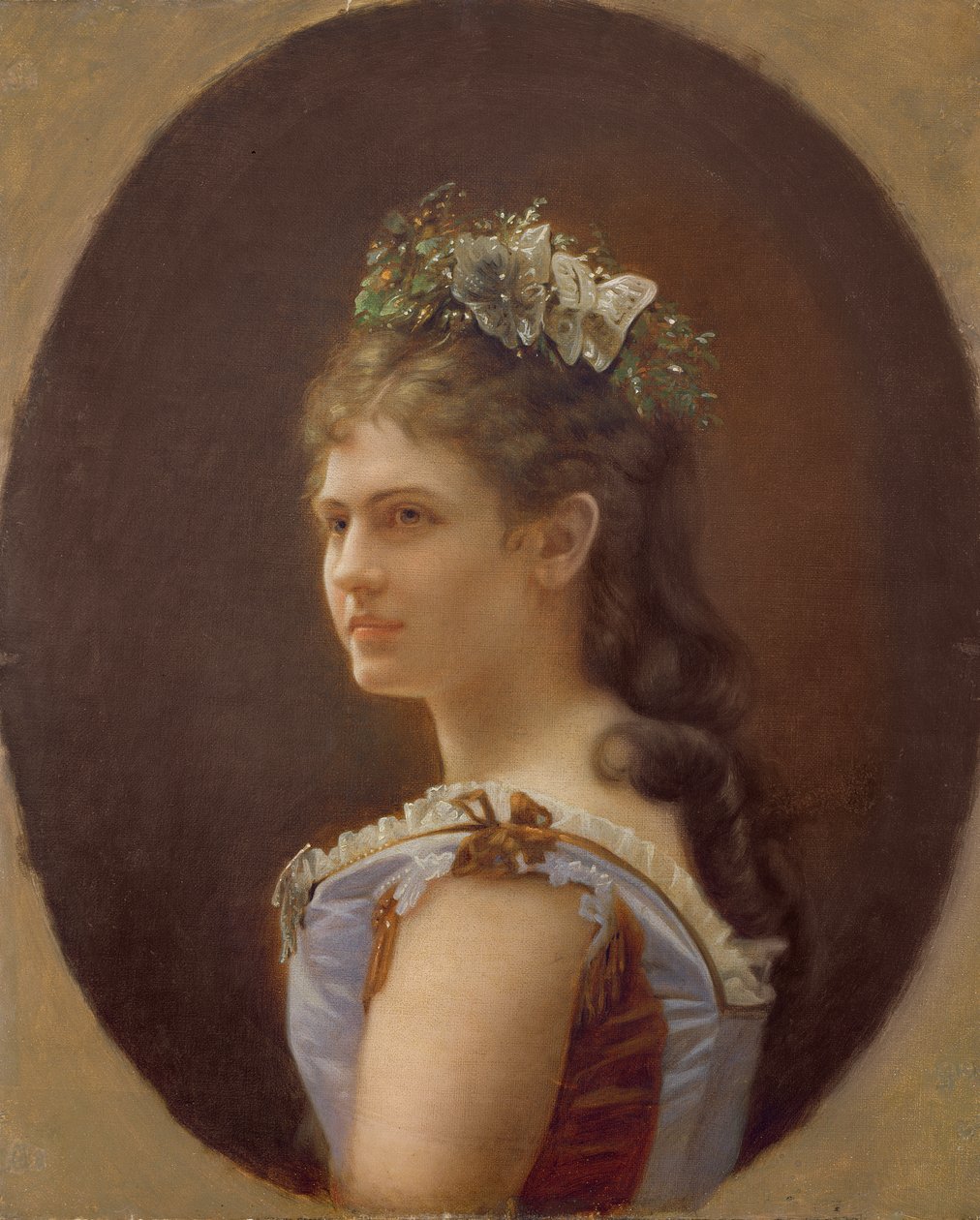 Katharina Schratt, kejser Franz Joseph af Østrigs elskerinde, 1880 af Unbekannt Unbekannt