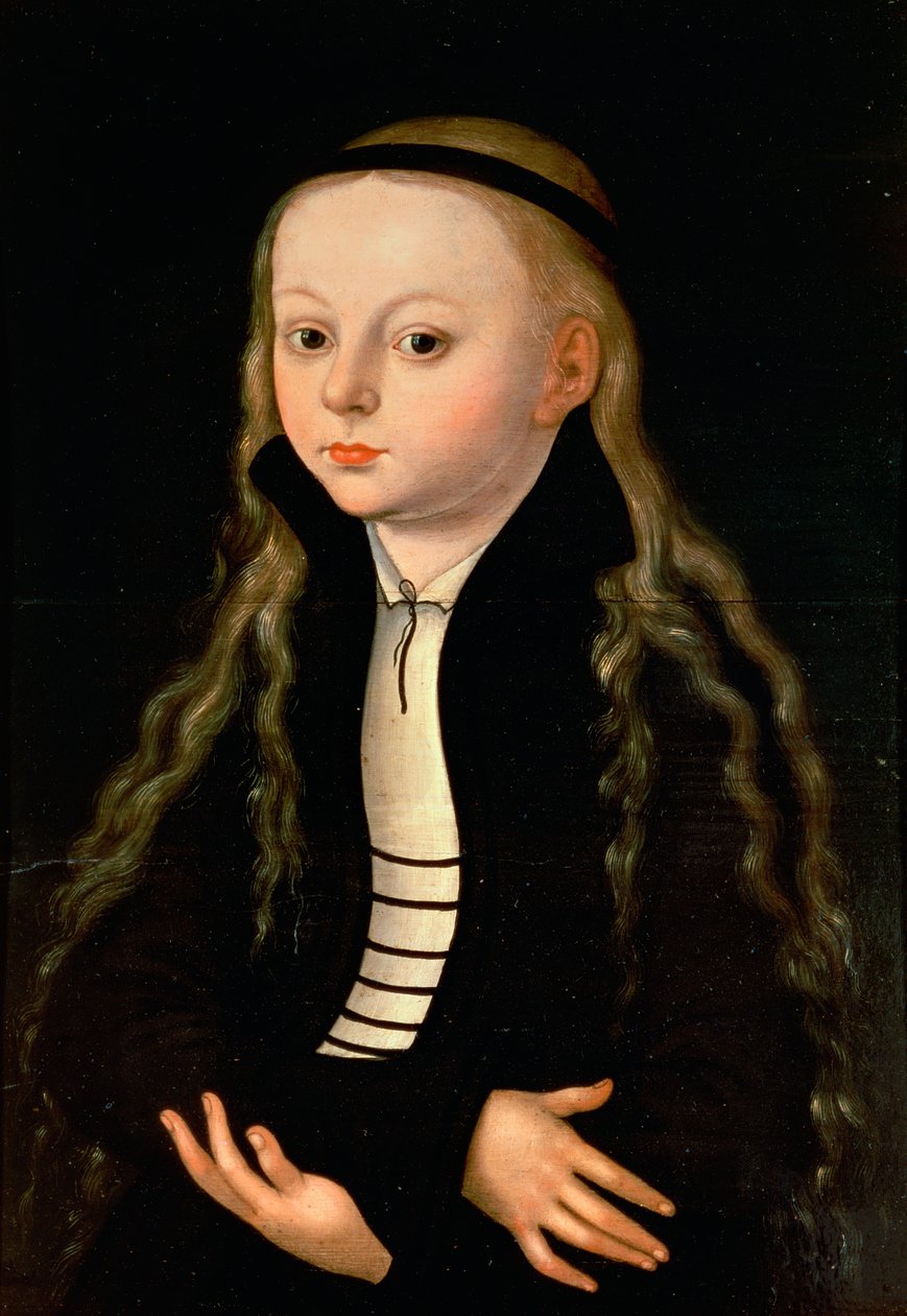 Portræt af en pige, muligvis Martin Luthers datter Magdalena, efter Lucas Cranach, Senior, ca. 1520 af Unbekannt Unbekannt