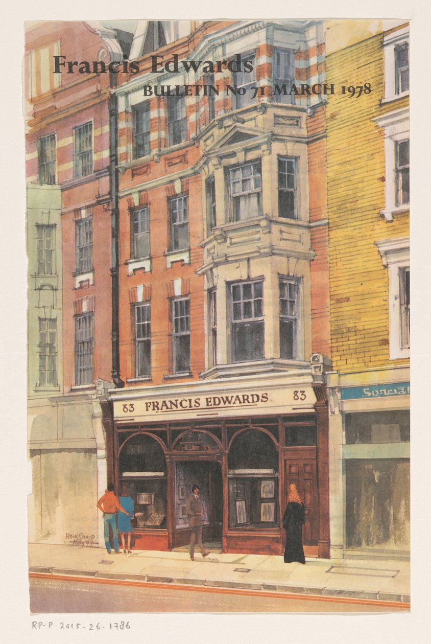 Butiksvindue i Francis Edwards boghandel i London af Anonymous