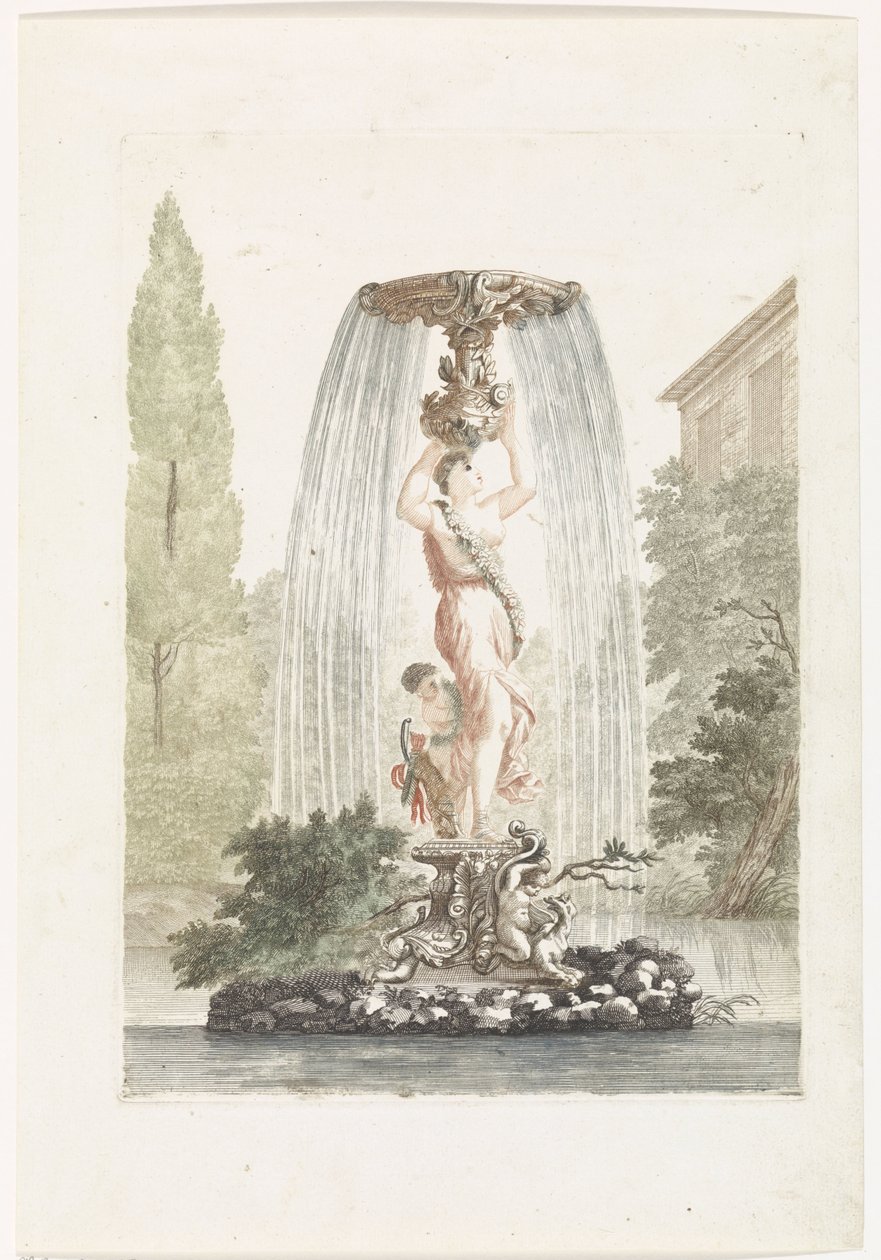 Springvand med Venus og Amor af Anonymous