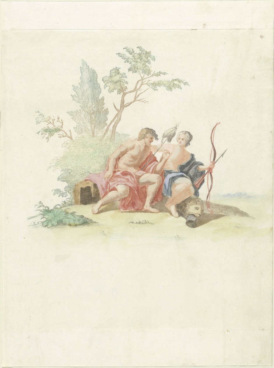 Hercules i Omphale af Anonymous