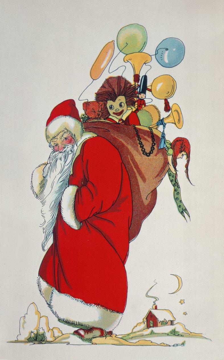 Here Comes Santa Claus (bogillustration) af Anonymous
