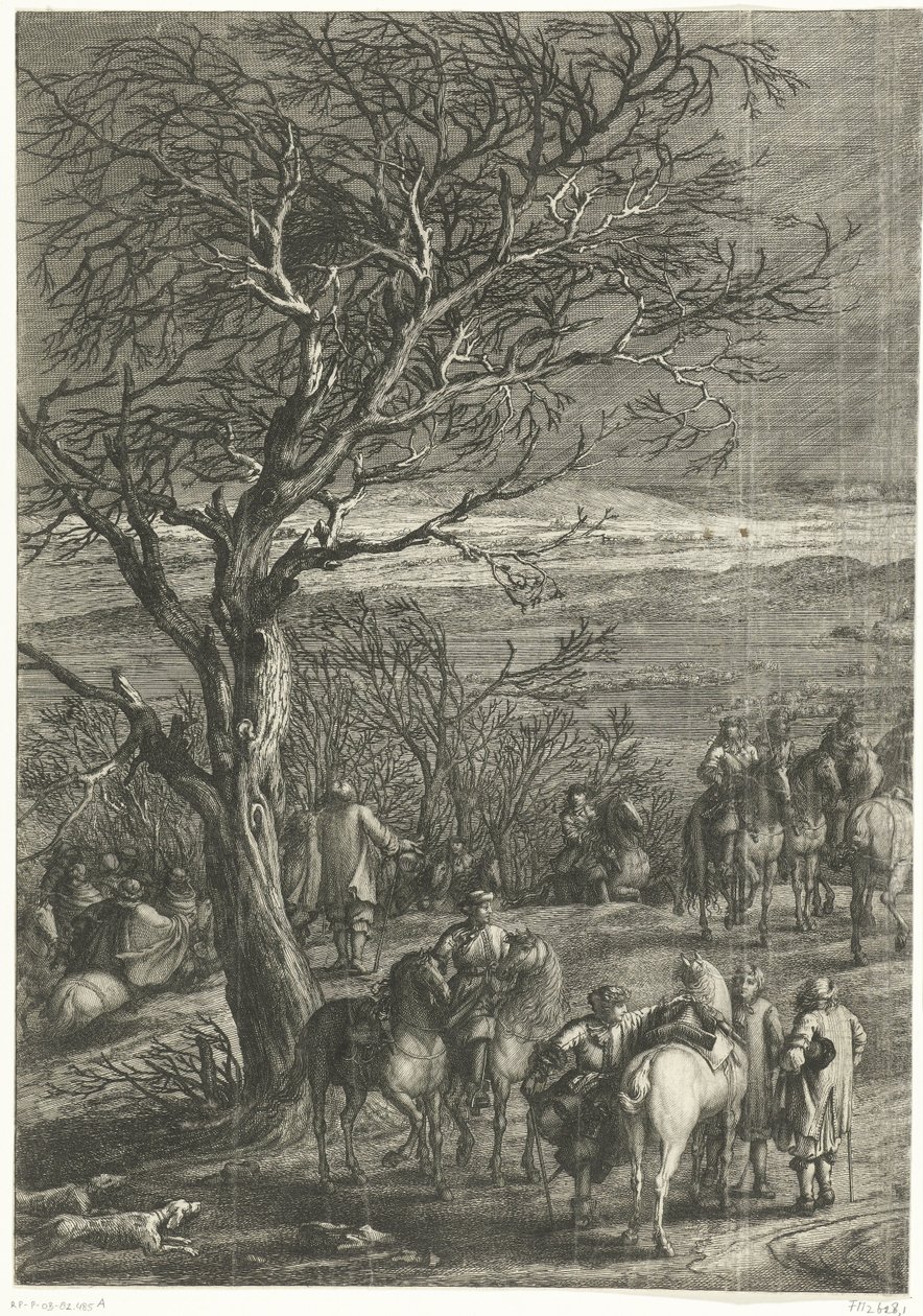 Den franske hær før Yperen (venstre side), 1678 af Anonymous