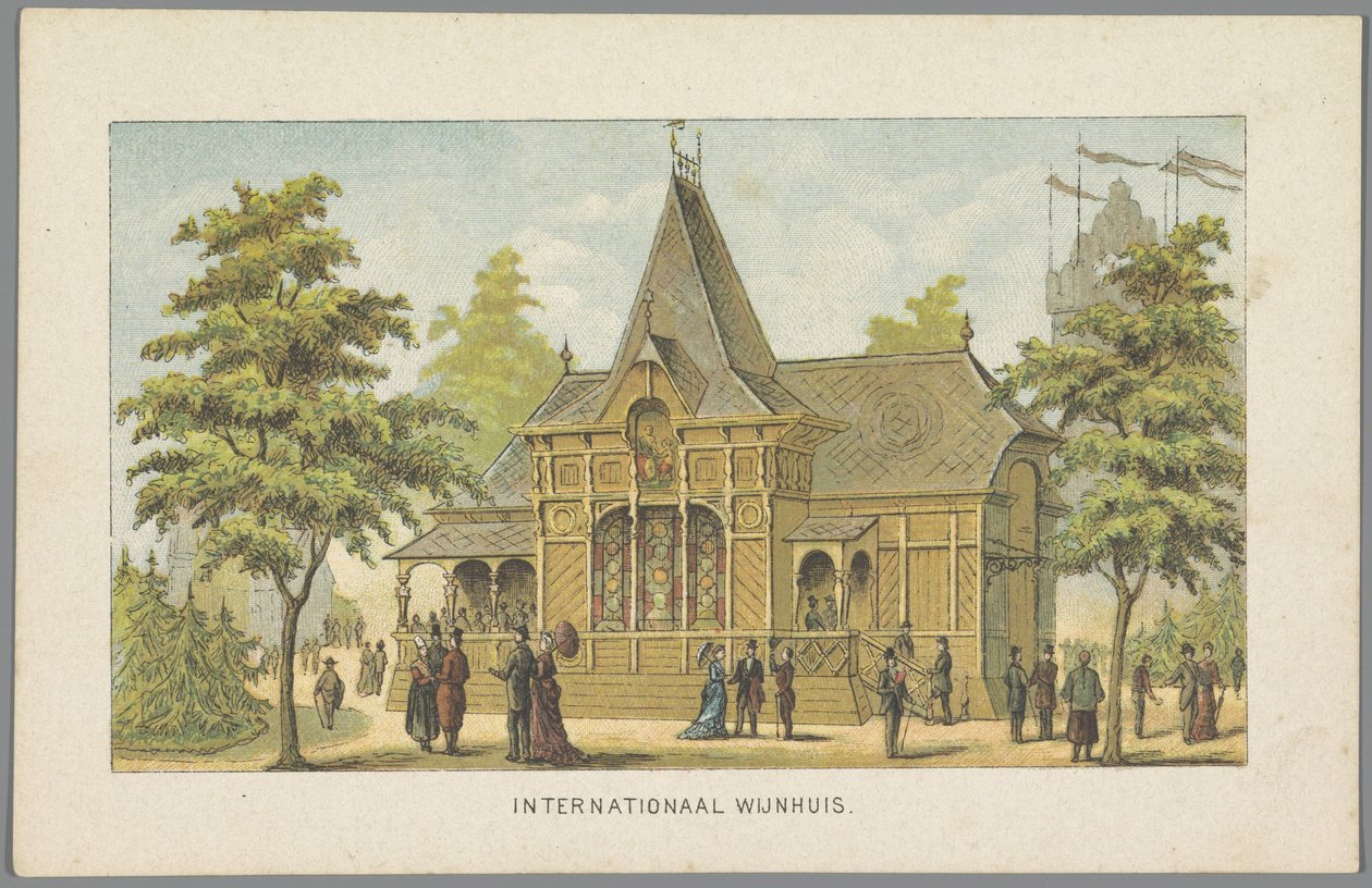 International Winery på verdensudstillingen i Amsterdam, 1883 International Winery (titel på objekt) Minde om Amsterdam i 1883 (serietitel på objekt) af Anonymous