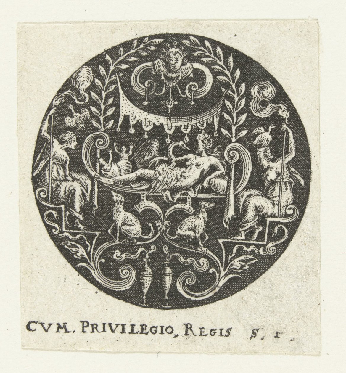 Medaljon med Leda af Anonymous
