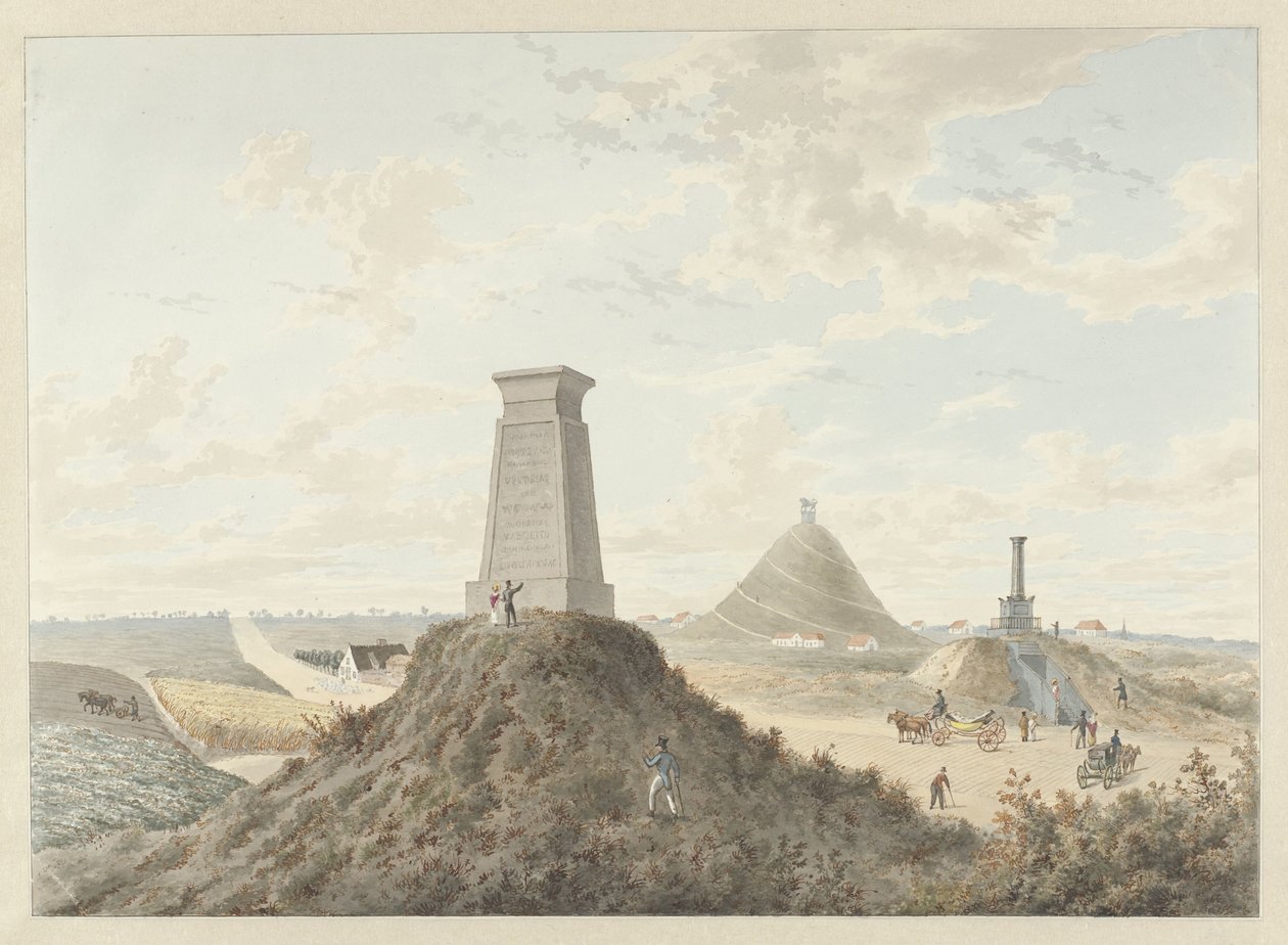 Monumenter ved Waterloo, 1815 af Anonymous