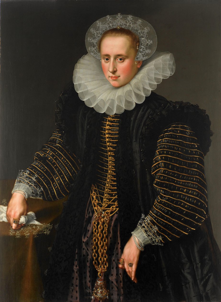 Portræt af en kvinde, sandsynligvis Maria Schuurman af Anonymous