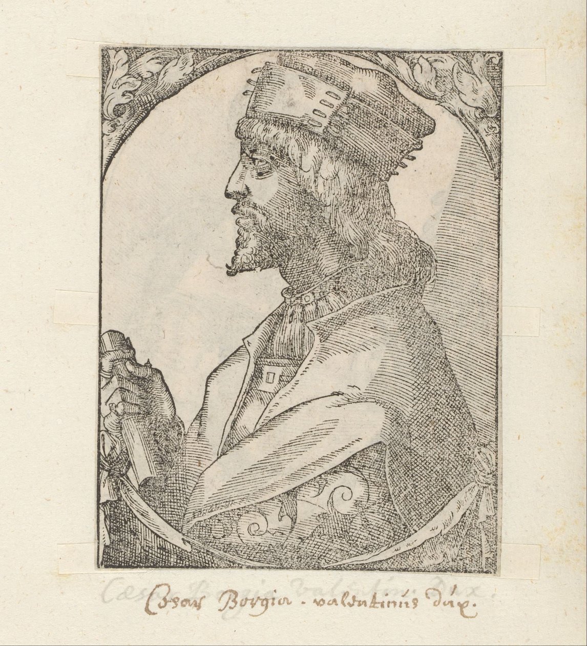 Portræt af Cesare Borgia af Anonymous
