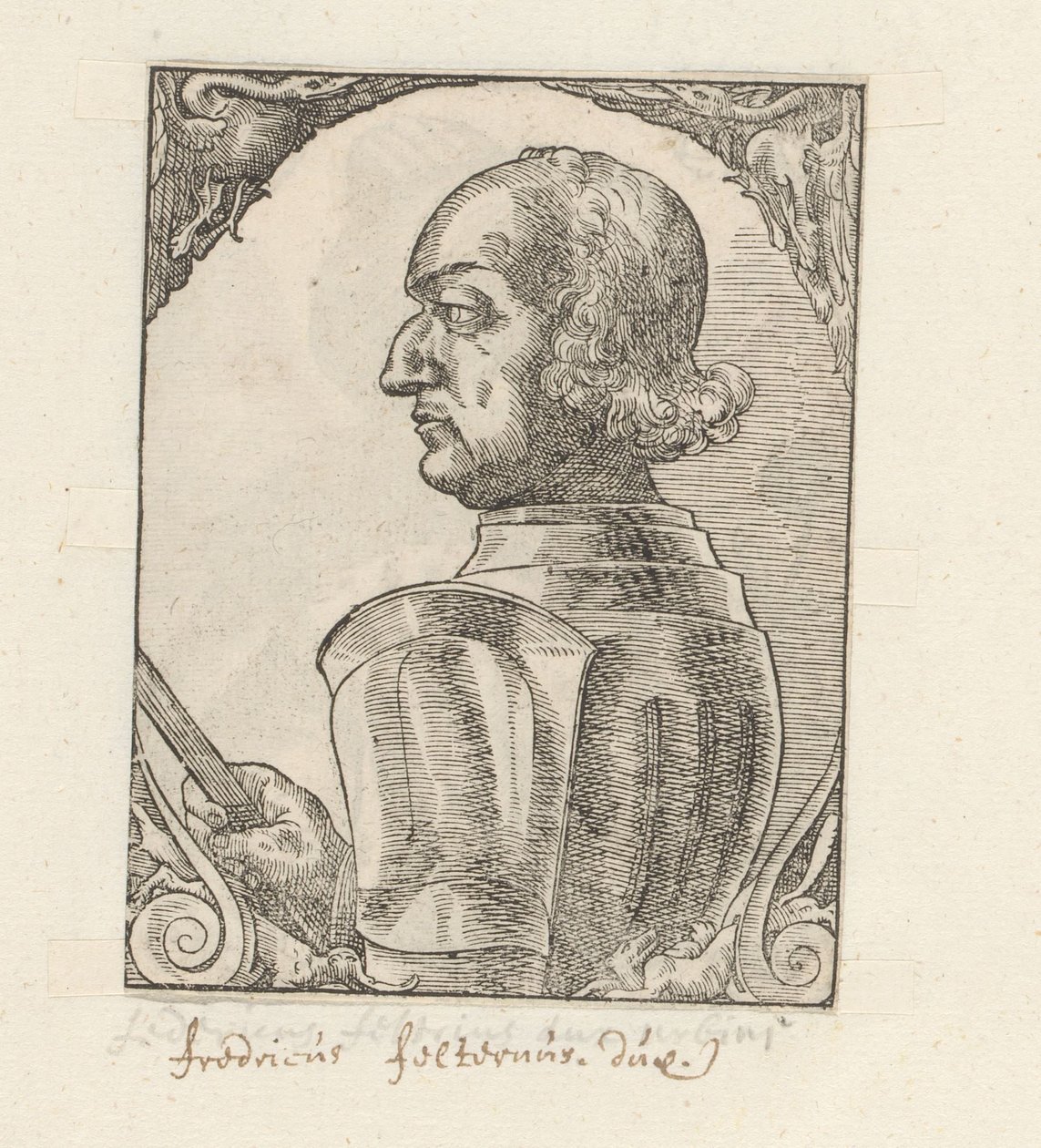 Portret af Federico da Montefeltro af Anonymous