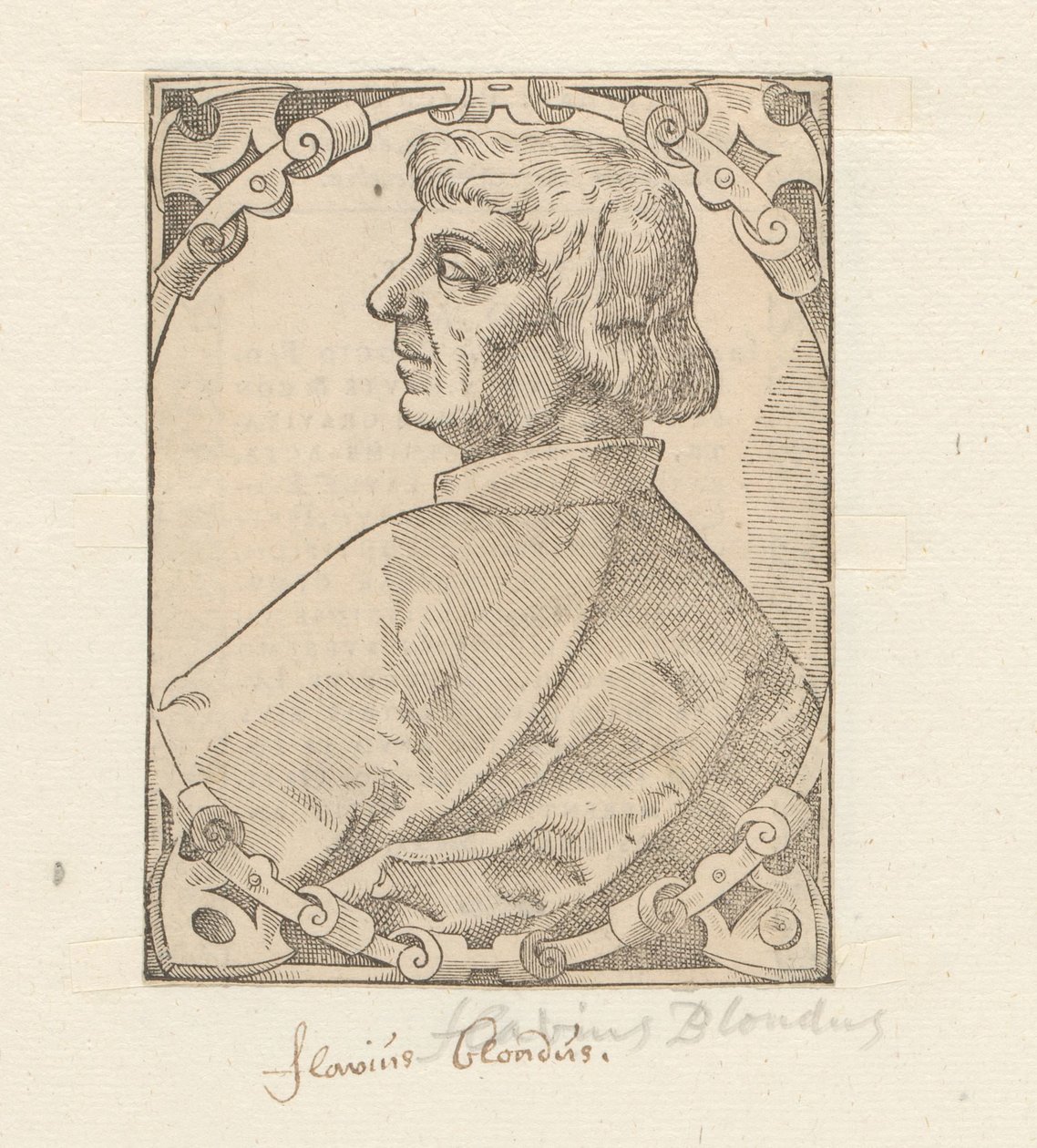 Portret af Flavio Biondo af Anonymous
