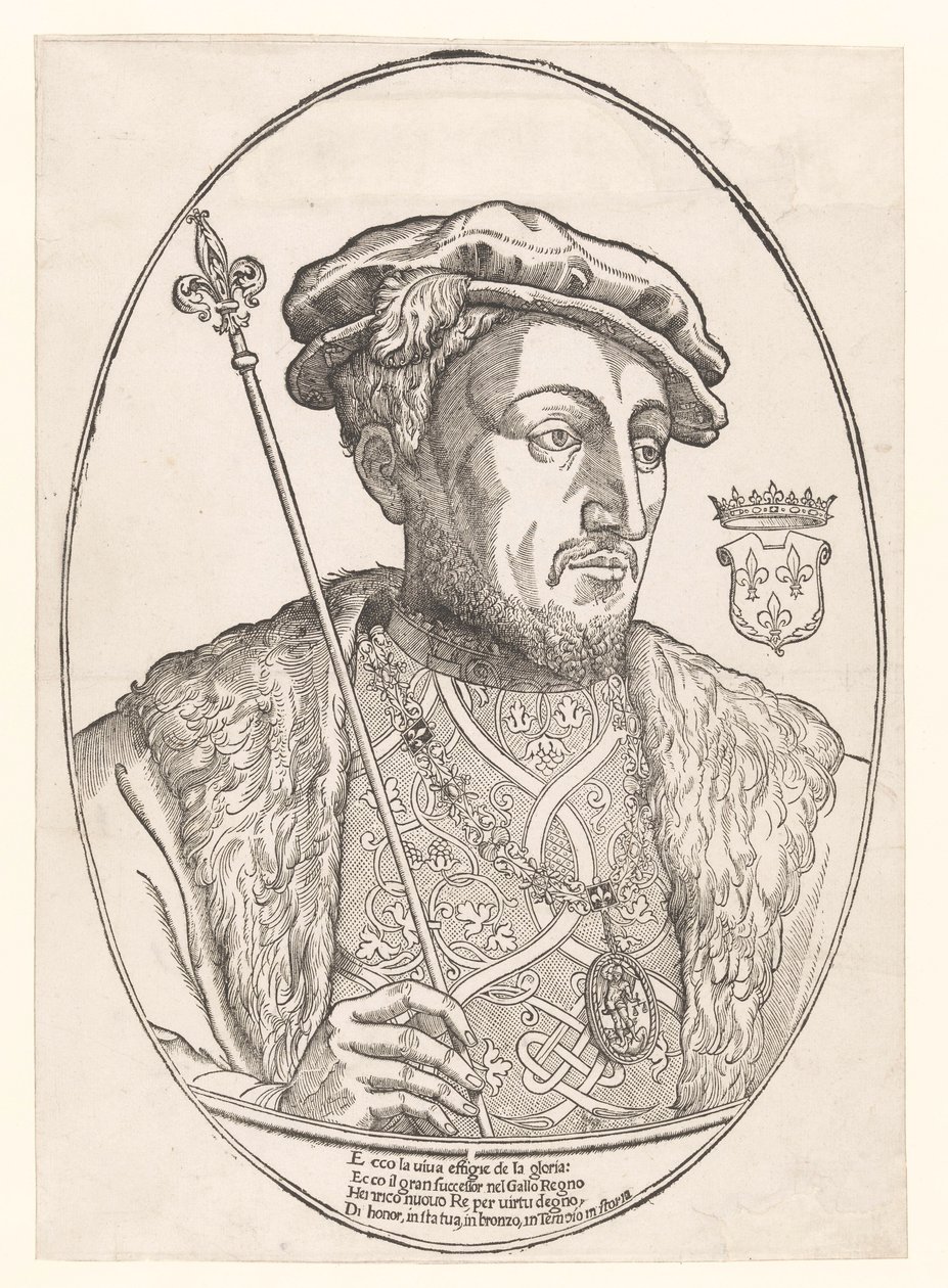 Portræt af Henrik II, konge af Frankrig af Anonymous