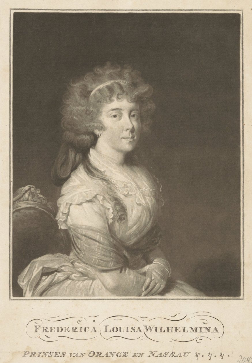 Portræt af Louise, prinsesse af Orange-Nassau af Anonymous
