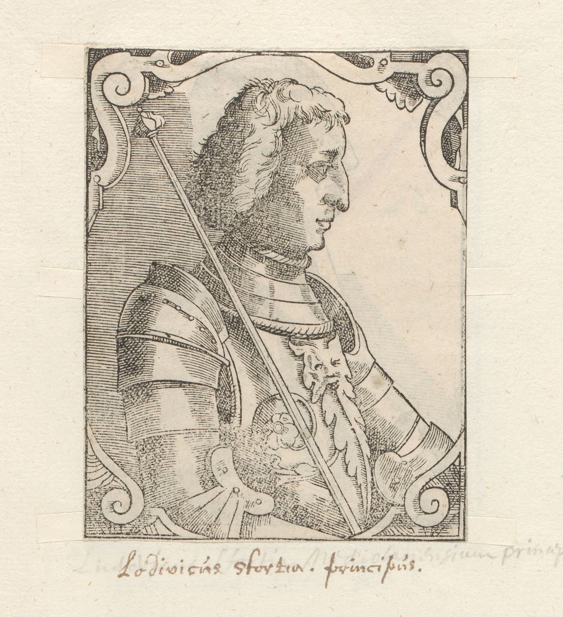 Portret af Ludovico Sforza af Anonymous