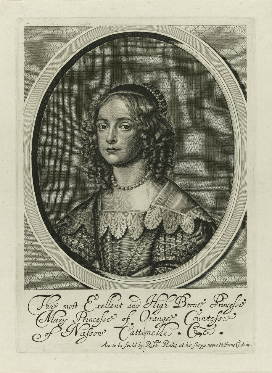 Portræt af Maria Henrietta Stuart af Anonymous