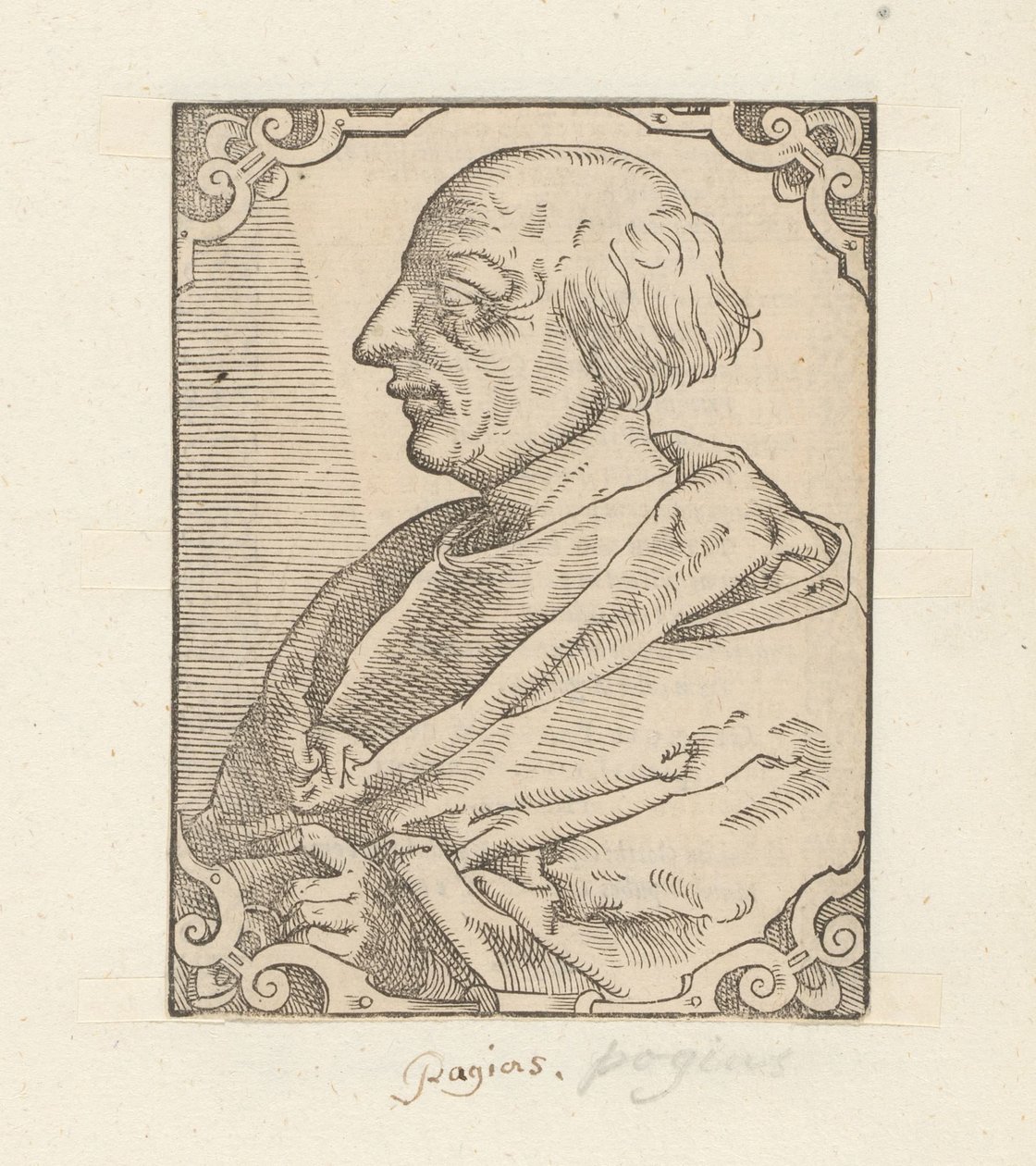 Portret af Poggio Bracciolini af Anonymous