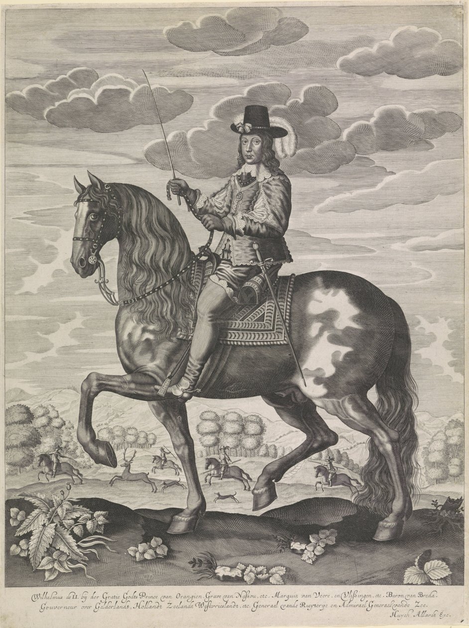 Ridesportræt af William II, Prins af Orange af Anonymous