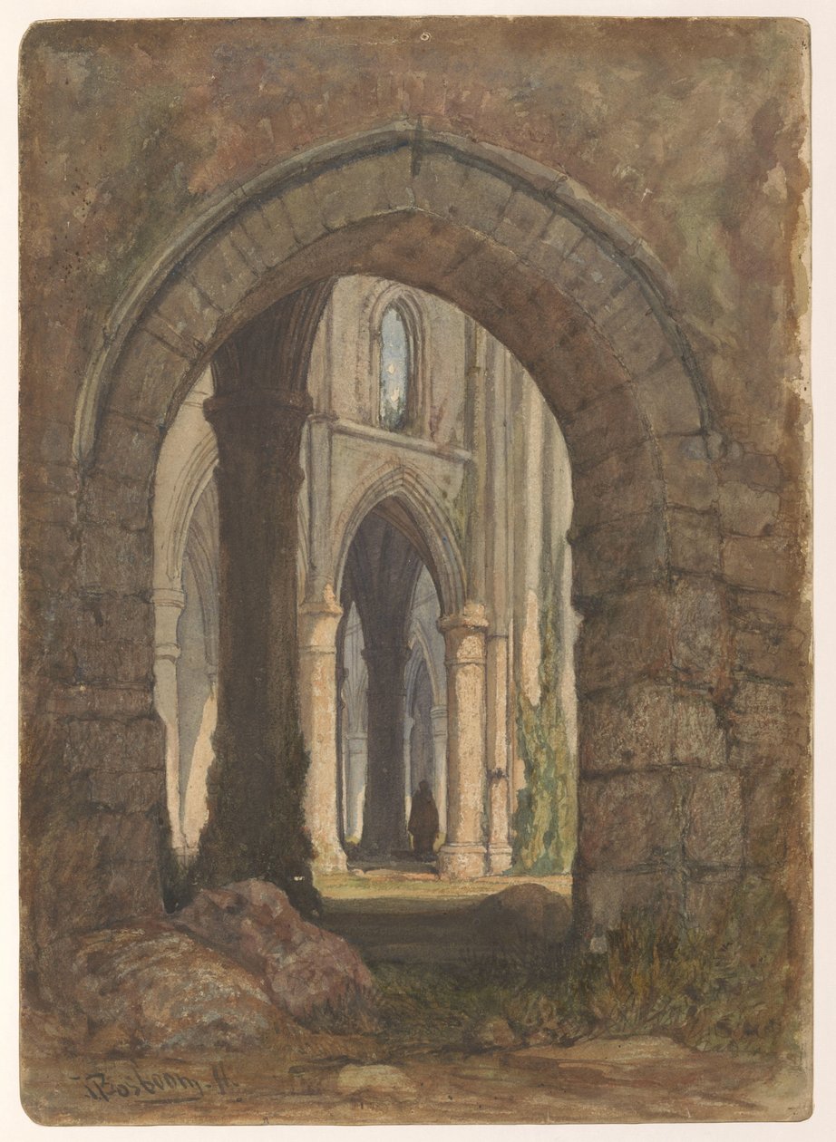 Ruin af en gotisk kirke af Anonymous
