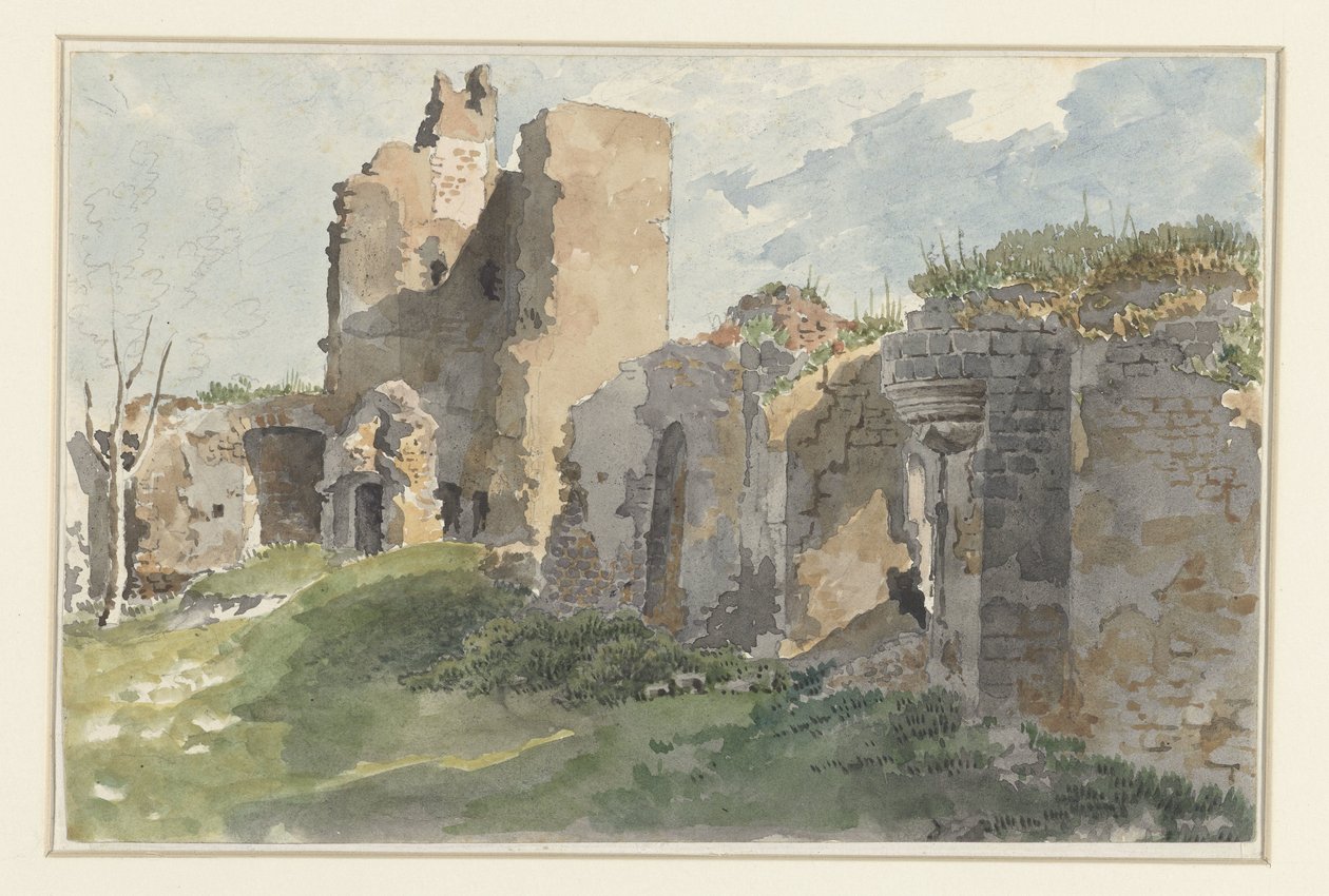 Ruinerne af Château de Chevreuse af Anonymous