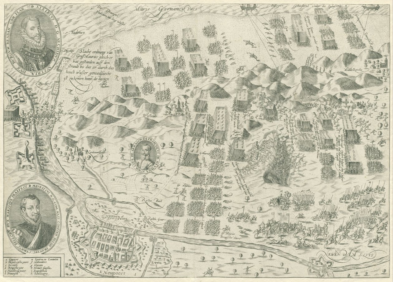 Slaget ved Nieuwpoort, 1600 af Anonymous