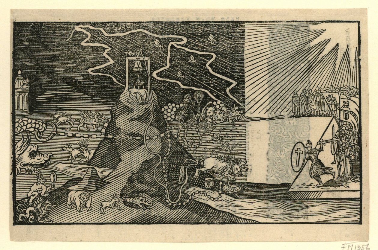 Tegnefilm om Jacobus Taurinus, 1615 af Anonymous
