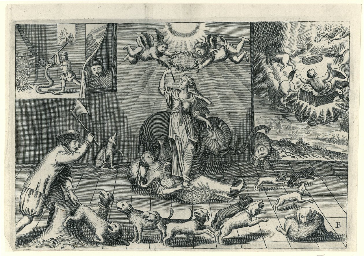 Tegnefilm af englænderne, 1673 af Anonymous