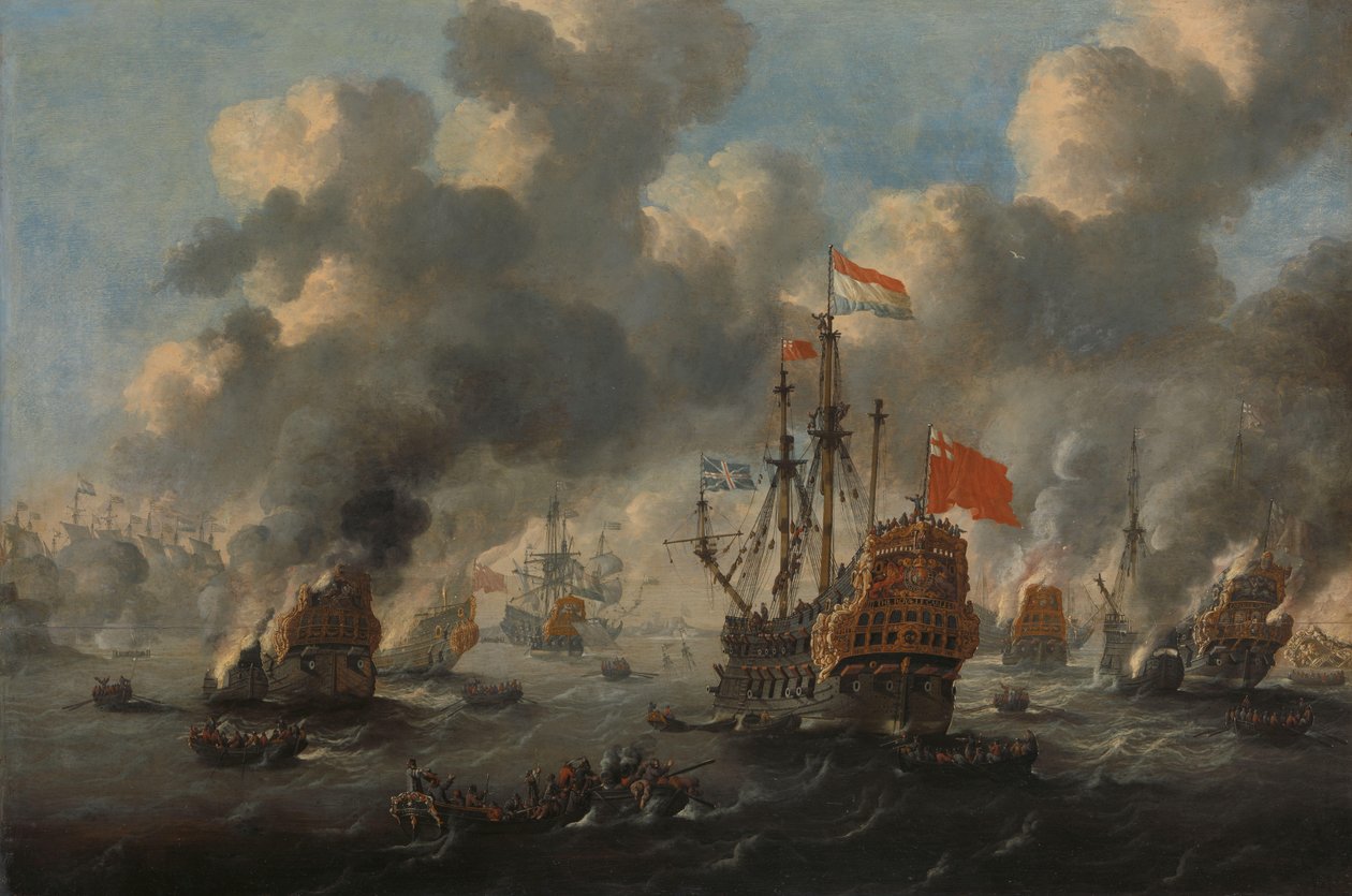 Det hollandske raid på Medway, 1667 af Anonymous