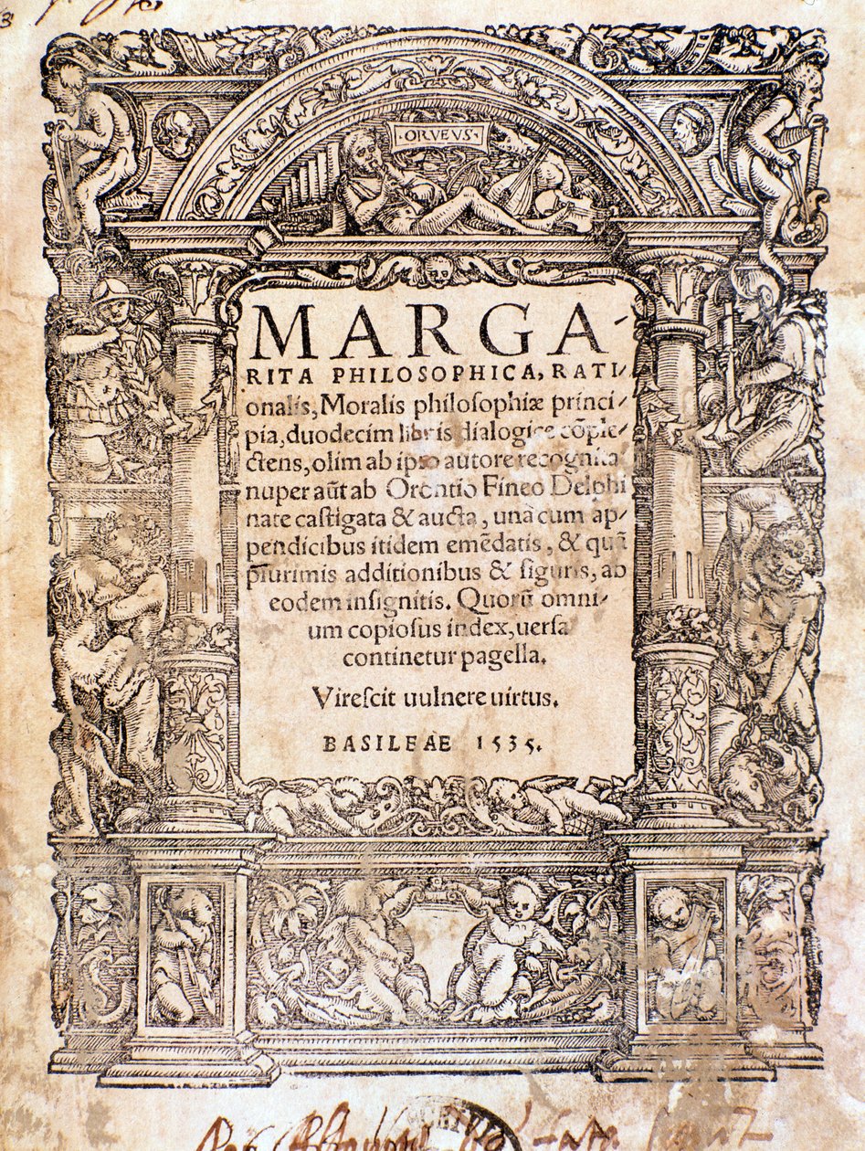 Frontispice af Margarita Philosophica (træsnit af Anonymous Anonymous