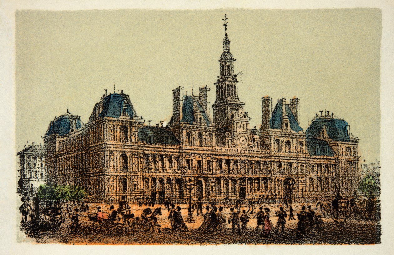 Paris 1874: Rådhus, Privat samling af Anonymous Anonymous