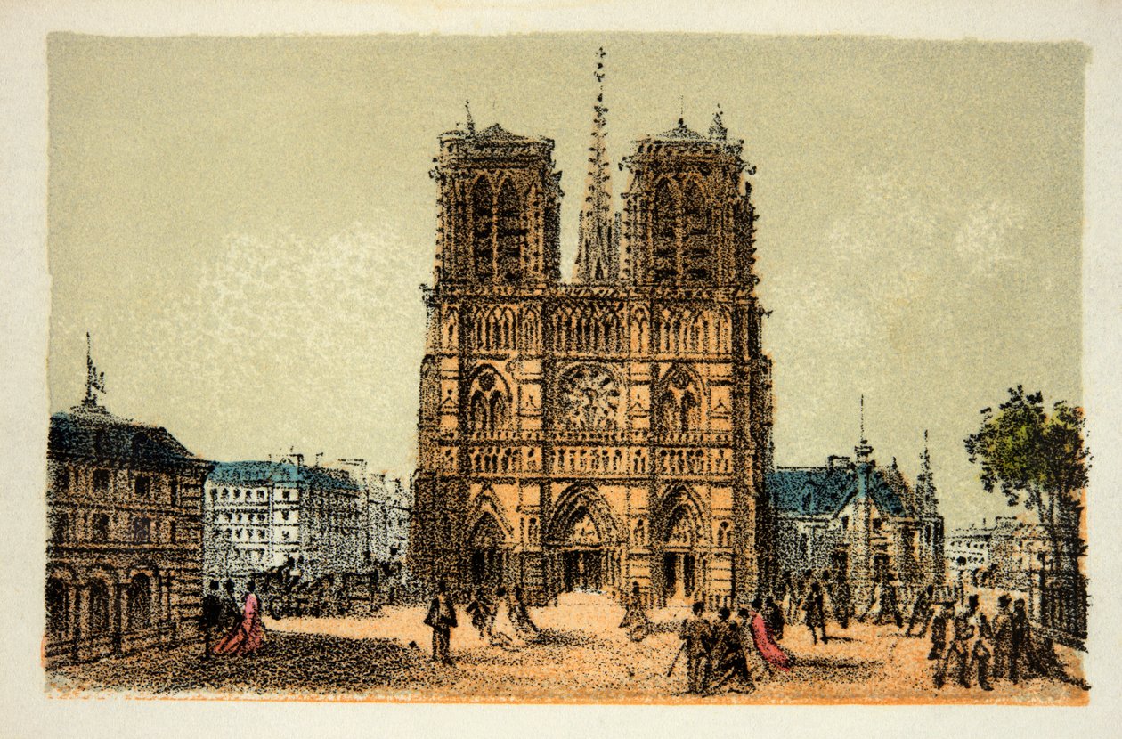 Paris 1874: Notre Dame, privat samling af Anonymous Anonymous