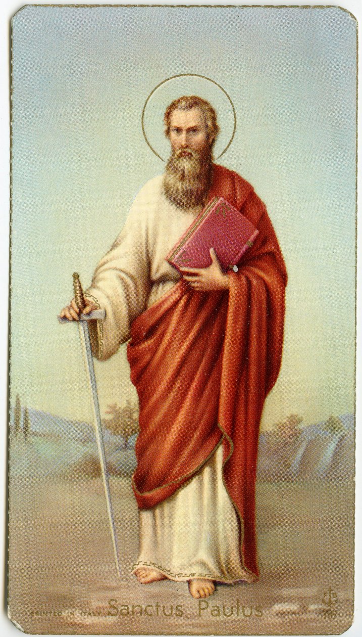 Fromt billede: Sankt Paul af Tarsus (kromolithografi) af Anonymous Anonymous