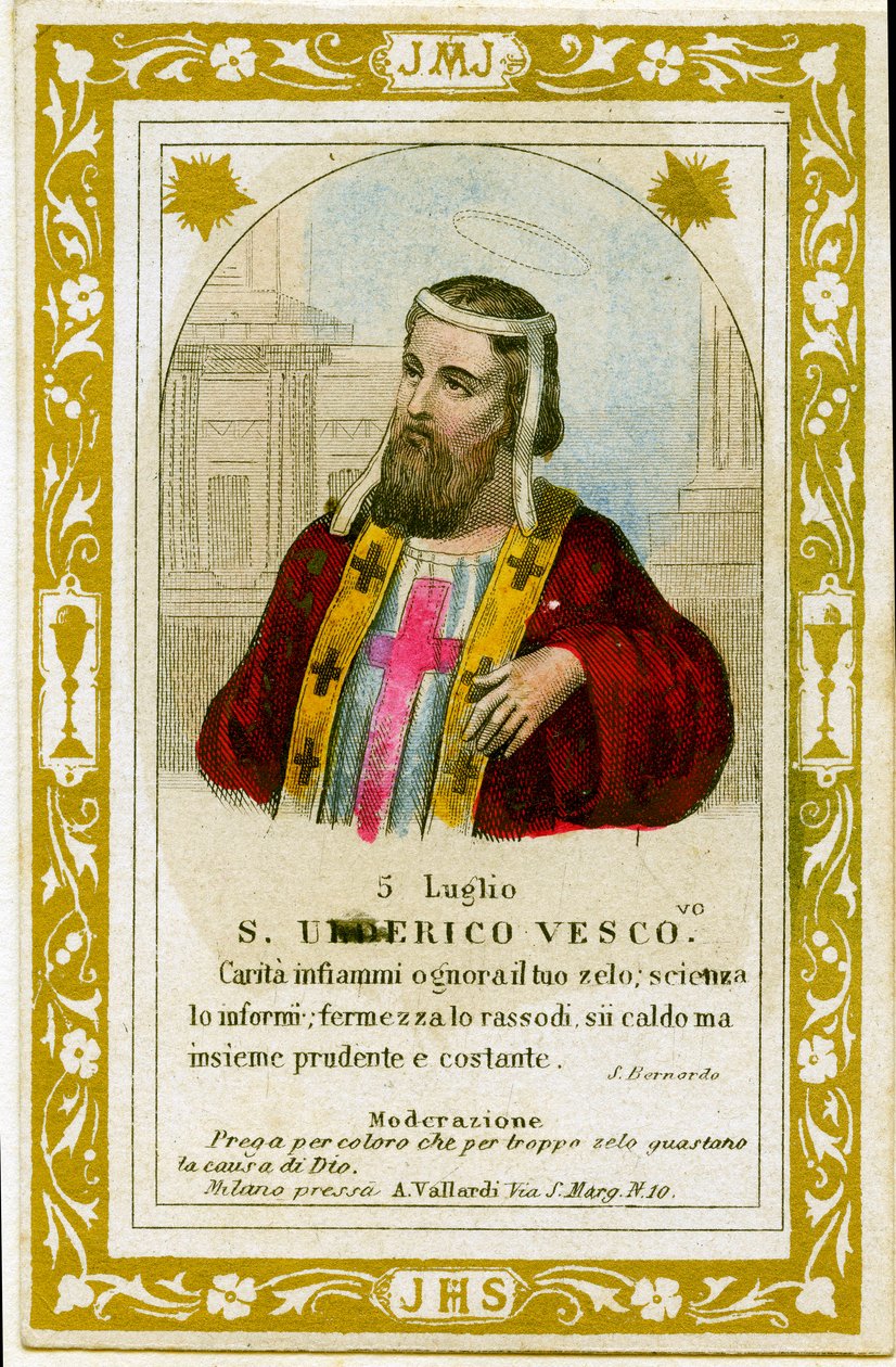 Saint Ulrich (gravering af Anonymous Anonymous