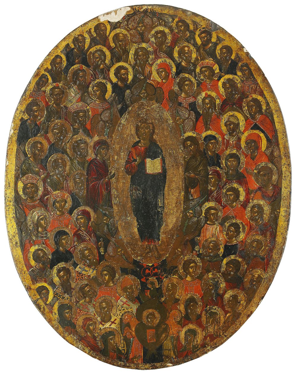 Deesis, 1600-tallet af Anonymous Russian icon painter