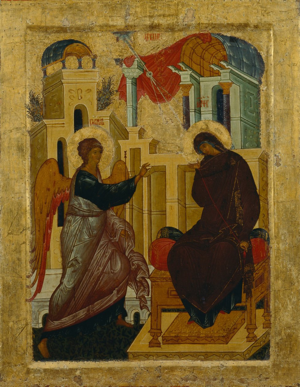 Bebudelsen, 1497 af Anonymous Russian icon painter