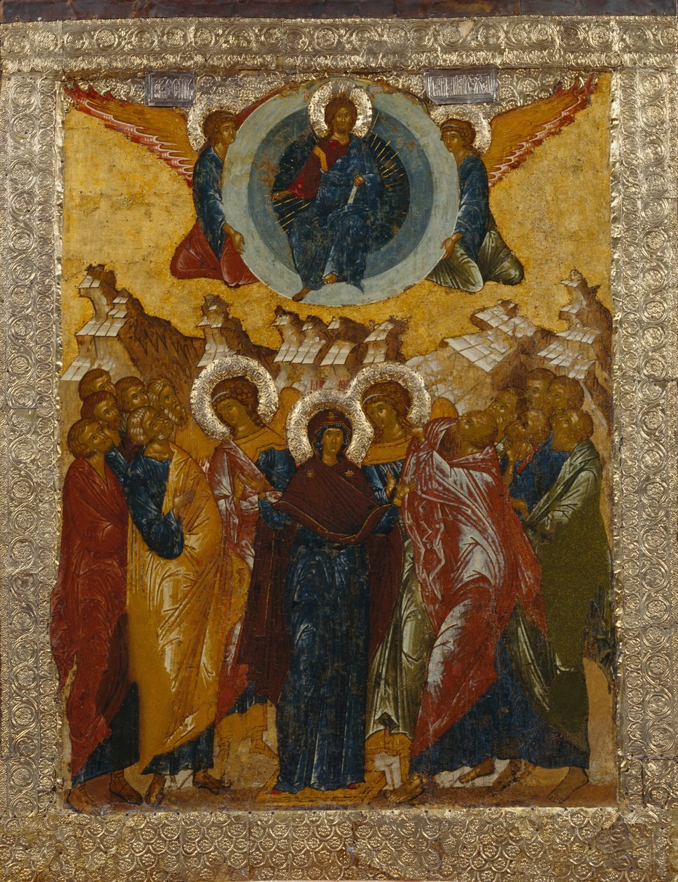 Kristi himmelfart, 1497 af Anonymous Russian icon painter