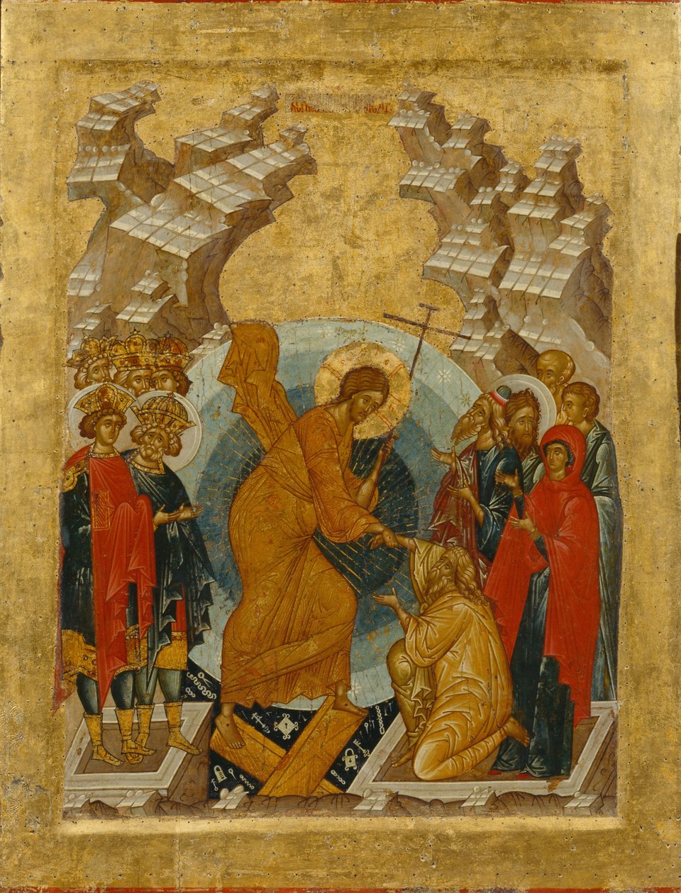 Nedstigningen til Helvede af Anonymous Russian icon painter
