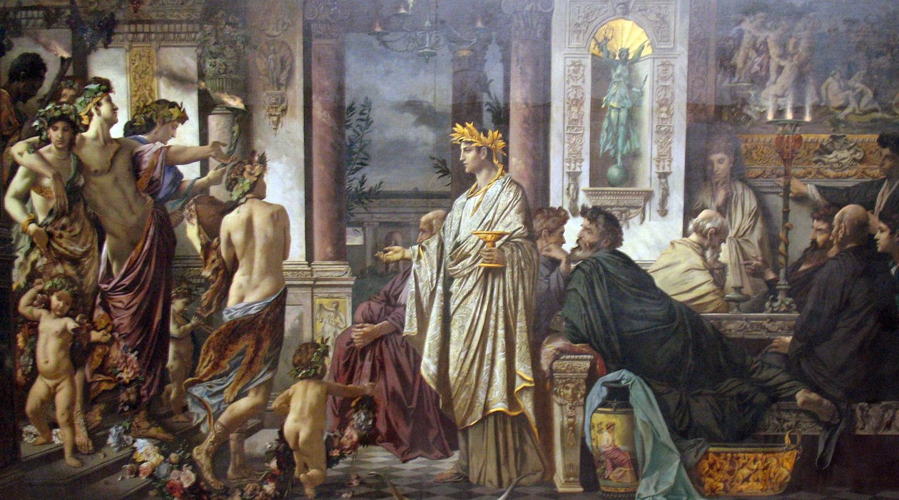 Banketten (efter Platon) af Anselm Feuerbach