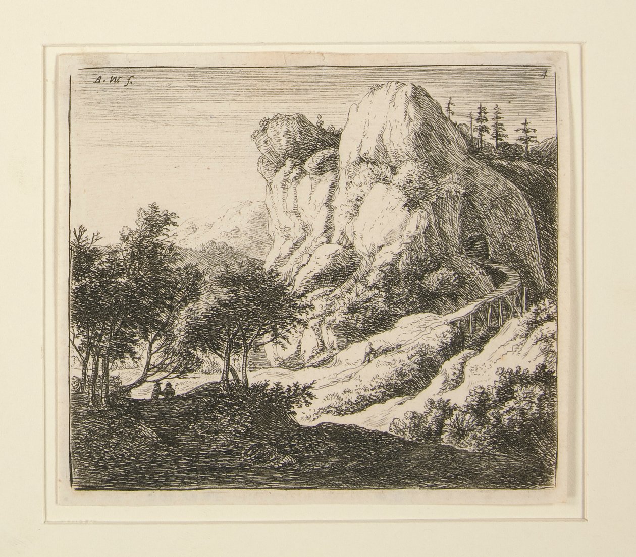 4 Landskaber af Anthonie Waterloo