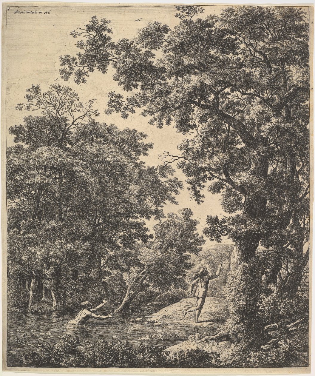 Alpheus og Arethusa. af Anthonie Waterloo