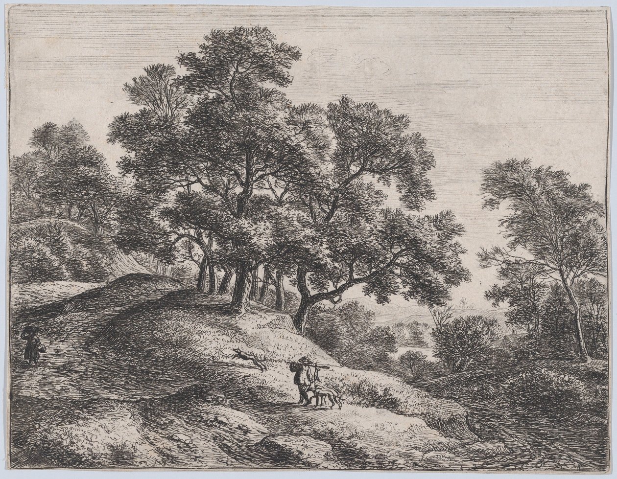 Kaninjægeren, 1600-tallet. af Anthonie Waterloo