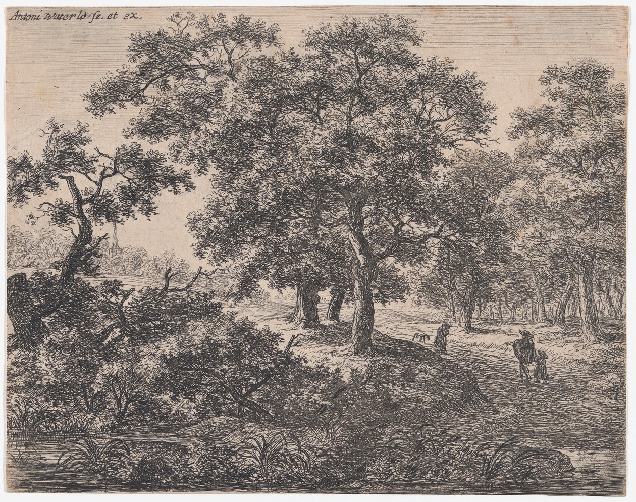 De tre træer, 1600-tallet. af Anthonie Waterloo