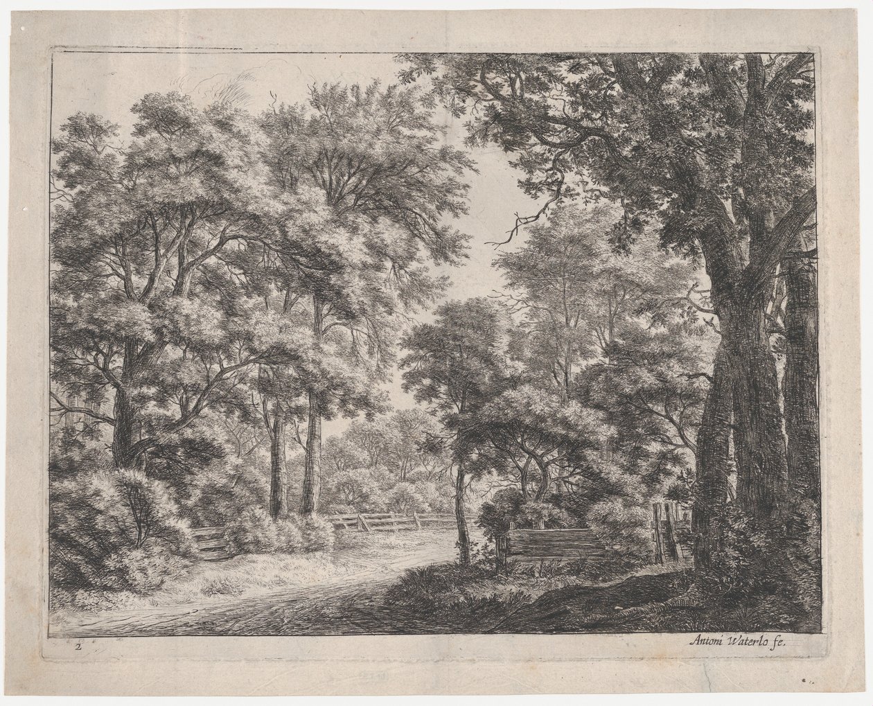 The Trimmed Groves, 1600-tallet. af Anthonie Waterloo