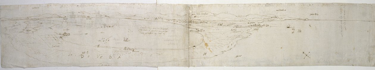 Valencia (pen og blæk på papir) af Anthonis van den Wyngaerde
