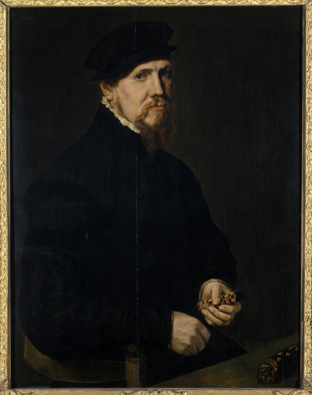 Juvelereren, 1549 af Anthonis Mor