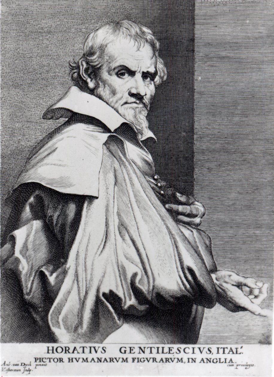 Orazio Gentileschi, fra van Dycks "Iconography", graveret af Lucas Vorsterman af Anthony van Dyck