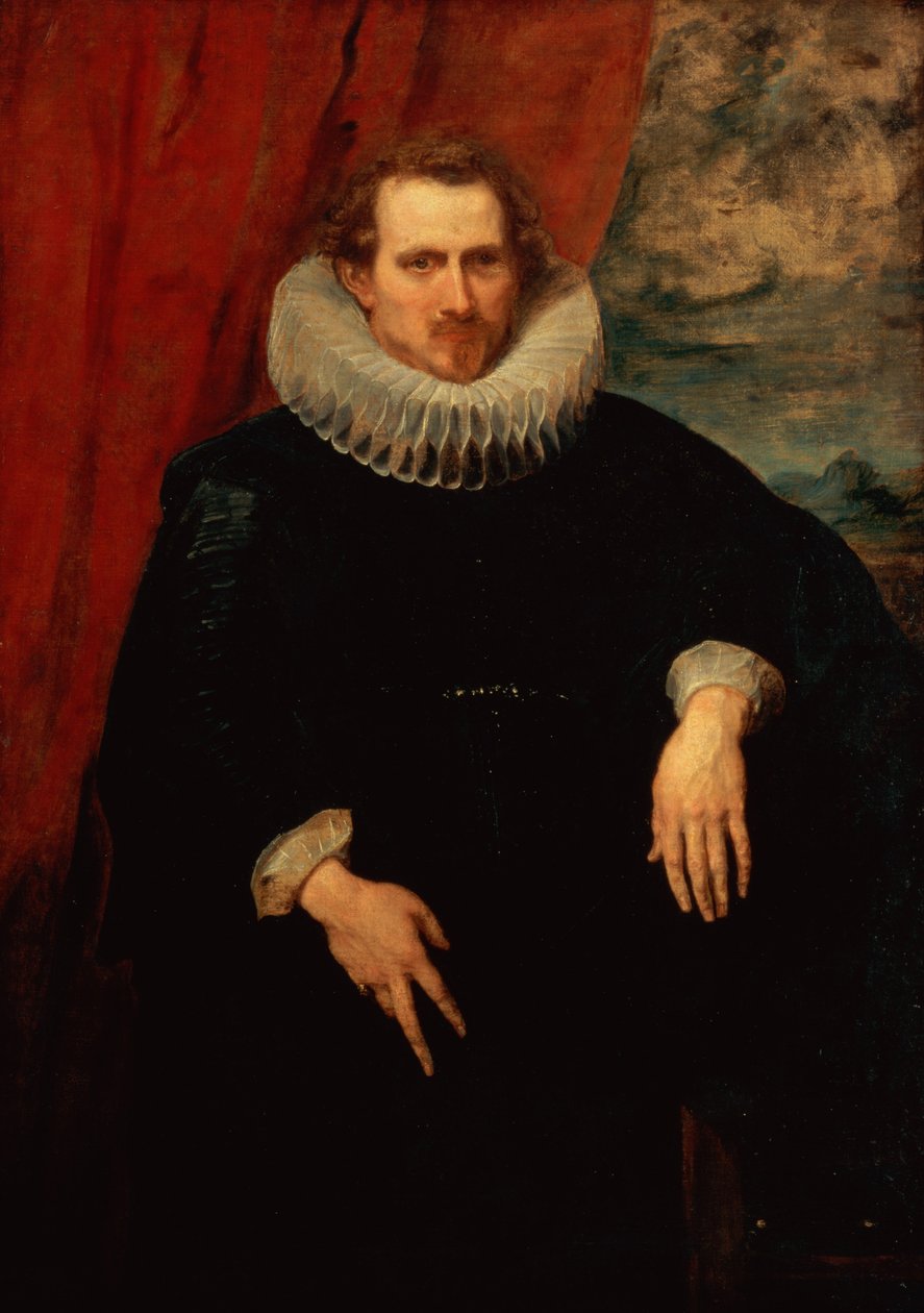 Portræt af en mand (se også 124366) af Anthony van Dyck